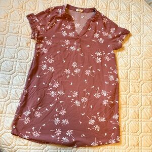 a.n.a. Mauve Floral Dress